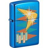 Zippo Sapphire Retro Zippo Dizayn Çakmak - Mavi