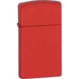 Zippo Slim Çakmak Kırmızı Mat Metal Alaşım Benzinli Rüzgar Geçirmez Tasarım