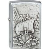 Zippo Viking Fjord Amblem Dizayn Çakmak
