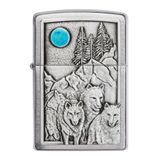 Zippo Wolf Pack And Moon Aamblem Lighter Çakmak