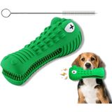 Zippy Agresif Chewers için Köpek Çiğneme Oyuncakları Timsah Kafası Büyük Orta Cins Neredeyse Yıkılmaz Köpek Çiğneme Diş Fırçası Kauçuk Köpek Diş Temizleme, Köpek Cazibe için Gıcırtılı Ses