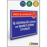 ZiPrinter Iş Güvenliği Levha ve Işaretlerine Uyunuz! Isg Uyarı Levhası Dekota 15X21 cm - 15 x 21 cm - Dekota Forex