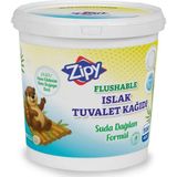 Zipy Islak Tuvalet Kağıdı, 500 Adet, Suda Çözünebilir, Aloe Vera ve Bitkisel Özlü, Paraben �