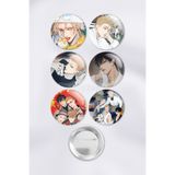 ZipZap 19 days Jian Yi Zhan Zheng Xi Mo Guan Shan He Tian Çanta Süsü Rozet İğneli Buton Rozet Seti (6 ADET)