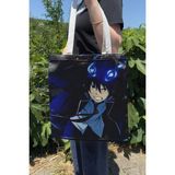 Zipzap Ao No Exorcist V2 Yazlık Kışlık Çift Taraflı Kanvas Baskı Bez Çanta Anime Çantası