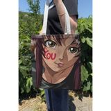 Zipzap Black Lagoon V2 Yazlık Kışlık Çift Taraflı Kanvas Baskı Bez Çanta Anime Çantası