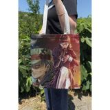 Zipzap Black Lagoon V4 Yazlık Kışlık Çift Taraflı Kanvas Baskı Bez Çanta Anime Çantası