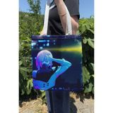 Zipzap Cyberpunk Edgerunners V1 Yazlık Kışlık Çift Taraflı Kanvas Baskı Bez Çanta Anime Çantası