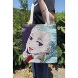 Zipzap Death Parade V4 Yazlık Kışlık Çift Taraflı Kanvas Baskı Bez Çanta Anime Çantası