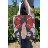 Zipzap Dororo V1 Yazlık Kışlık Çift Taraflı Kanvas Baskı Bez Çanta Anime Çantası