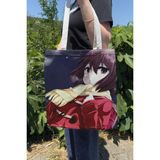 Zipzap Erased V3 Yazlık Kışlık Çift Taraflı Kanvas Baskı Bez Çanta Anime Çantası