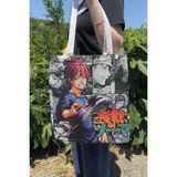 Zipzap Food Wars V2 Yazlık Kışlık Çift Taraflı Kanvas Baskı Bez Çanta Anime Çantası
