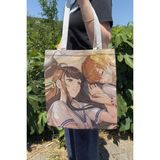 Zipzap Fruits Basket V3 Yazlık Kışlık Çift Taraflı Kanvas Baskı Bez Çanta Anime Çantası