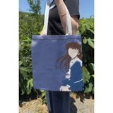 Zipzap Fruits Basket V4 Yazlık Kışlık Çift Taraflı Kanvas Baskı Bez Çanta Anime Çantası