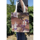 Zipzap Fruits Basket V5 Yazlık Kışlık Çift Taraflı Kanvas Baskı Bez Çanta Anime Çantası