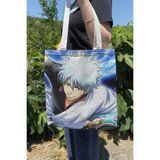 Zipzap Gintama V4 Yazlık Kışlık Çift Taraflı Kanvas Baskı Bez Çanta Anime Çantası