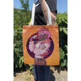 Zipzap Girl V5 Çift Taraflı Yazlık Kışlık Kanvas Baskı Bez Çanta