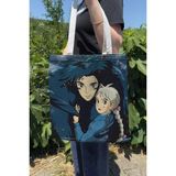 Zipzap Howl's Moving Castle V5 Yazlık Kışlık Çift Taraflı Kanvas Baskı Bez Çanta Anime Çantası