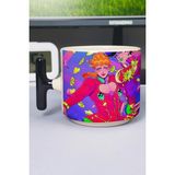 Zipzap Jojo No Kimyou Na Bouken Part Genel Anime Baskılı Seramik Lüks Kupa (1 Adet) T Şeklinde Özel Siyah Kulp Dalga Kulp V2T - Renkli