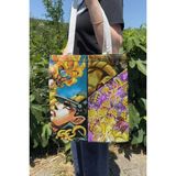 Zipzap Jojo V4 Yazlık Kışlık Çift Taraflı Kanvas Baskı Bez Çanta Anime Çantası