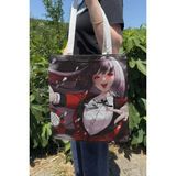 Zipzap Kakegurui V1 Yazlık Kışlık Çift Taraflı Kanvas Baskı Bez Çanta Anime Çantası