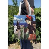 Zipzap Kiki's Delivery Service V1 Yazlık Kışlık Çift Taraflı Kanvas Baskı Bez Çanta Anime Çantası
