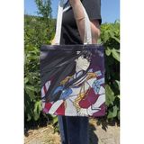 Zipzap Kill La Kill V5 Yazlık Kışlık Çift Taraflı Kanvas Baskı Bez Çanta Anime Çantası