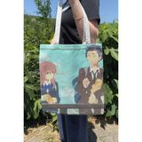 Zipzap Koe No Katachi V5 Yazlık Kışlık Çift Taraflı Kanvas Baskı Bez Çanta Anime Çantası