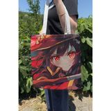 Zipzap Konosuba V4 Yazlık Kışlık Çift Taraflı Kanvas Baskı Bez Çanta Anime Çantası