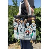 Zipzap Kuroko No Basket V1 Yazlık Kışlık Çift Taraflı Kanvas Baskı Bez Çanta Anime Çantası