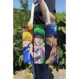 Zipzap Kuroko No Basket V3 Yazlık Kışlık Çift Taraflı Kanvas Baskı Bez Çanta Anime Çantası