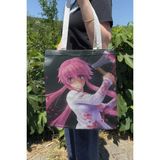 Zipzap Mirai Nikki V2 Yazlık Kışlık Çift Taraflı Kanvas Baskı Bez Çanta Anime Çantası