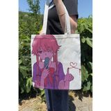 Zipzap Mirai Nikki V5 Yazlık Kışlık Çift Taraflı Kanvas Baskı Bez Çanta Anime Çantası