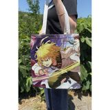 Zipzap Nanatsu No Taizai V1 Yazlık Kışlık Çift Taraflı Kanvas Baskı Bez Çanta Anime Çantası
