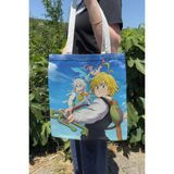 Zipzap Nanatsu No Taizai V3 Yazlık Kışlık Çift Taraflı Kanvas Baskı Bez Çanta Anime Çantası