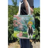 Zipzap Nanatsu No Taizai V4 Yazlık Kışlık Çift Taraflı Kanvas Baskı Bez Çanta Anime Çantası