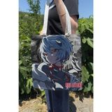 Zipzap Neon Genesis Evangelion V3 Yazlık Kışlık Çift Taraflı Kanvas Baskı Bez Çanta Anime Çantası