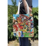Zipzap One Piece V2 Yazlık Kışlık Çift Taraflı Kanvas Baskı Bez Çanta Anime Çantası