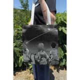 Zipzap Oyasumi Punpun V1 Yazlık Kışlık Çift Taraflı Kanvas Baskı Bez Çanta Anime Çantası
