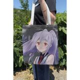 Zipzap Plastic Memories V5 Yazlık Kışlık Çift Taraflı Kanvas Baskı Bez Çanta Anime Çantası