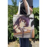 Zipzap Seishun Buta Yarou Wa Bunny Girl Senpai No Yume Wo Minai V1 Yazlık Kışlık Çift Taraflı Kanvas Baskı Bez Çanta Anime Çantası