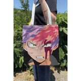 Zipzap Shoto Todoroki V4 Yazlık Kışlık Çift Taraflı Kanvas Baskı Bez Çanta Anime Çantası