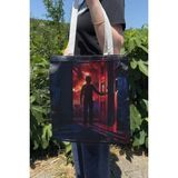 Zipzap Stranger Things 2 V4 Çift Taraflı Yazlık Kışlık Kanvas Baskı Bez Çanta Dizi Film
