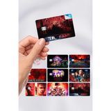 ZipZap Stranger Things Dizi Kart Kaplama Yapışkanlı Folyo Sticker (8 Adet)