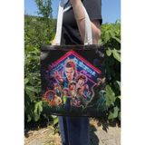 Zipzap Stranger Things V2 Çift Taraflı Yazlık Kışlık Kanvas Baskı Bez Çanta Dizi Film