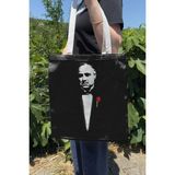 Zipzap The Godfather V3 Çift Taraflı Yazlık Kışlık Kanvas Baskı Bez Çanta