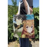 Zipzap The Rising Of The Shield Hero V3 Yazlık Kışlık Çift Taraflı Kanvas Baskı Bez Çanta Anime Çantası