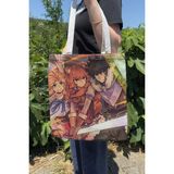 Zipzap The Rising Of The Shield Hero V4 Yazlık Kışlık Çift Taraflı Kanvas Baskı Bez Çanta Anime Çantası