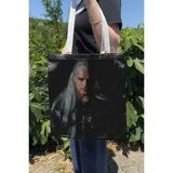 Zipzap The Witcher V2 Çift Taraflı Yazlık Kışlık Kanvas Baskı Bez Çanta Dizi Film