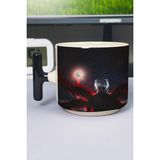 Zipzap Tokyo Ghoul Anime Baskılı Seramik Lüks Kupa (1 Adet) T Şeklinde Özel Siyah Kulp Dalga Kulp V1T - Renkli